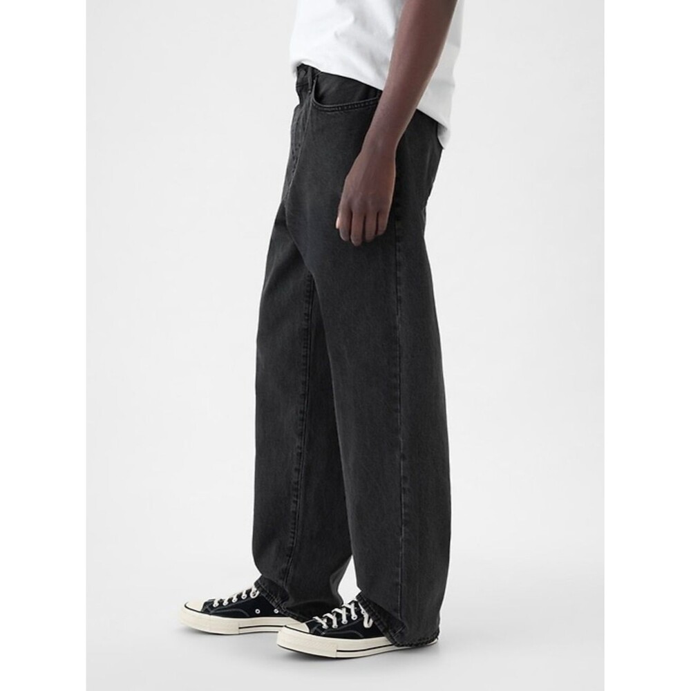 GAP Men's Relaxed Baggy Fit Black Denim Jeans in Size 32 - Picture 2 of 8